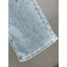 European Jeans For Women New Summer Cotton Elastic High Waist Loose Slim Heavy Hot Diamond Wide Leg Pants Trousers_ecoleips.com