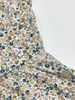 Women's Ditsy Floral Print Shirred V Neck A Line Dress, Elegant Bishop Sleeve Short Dress For Spring & Fall_ecoleips.com