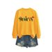 Believe In-stock Simple Round-neck Women's Long-sleeve Cross-border European And American Christmas Loose_ecoleips.com