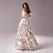 2025 European And American Cross-Border New Women's Fashion Off-Shoulder Organza Fairy Long Elegant Evening Dress_ecoleips.com