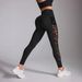 High-Waisted Color-Block Running Trousers Tummy Control Hip Lift Yoga Wear Fitness Sports Tight Leggings Nude Feel Women's Clothing_ecoleips.com