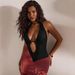 Fashion Women's V Neck Bodycon Dress Backless Printed Long Style Sexy Clothing_ecoleips.com