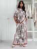 Women's Floral Print Casual Set Summer Comfortable Blouse And Pants Outfit Daily Wear Fashion_ecoleips.com