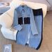 Women's Clothing Casual Suit Spring And Autumn Long Sleeved Top Wide Leg Long Pants Two Piece Suit_ecoleips.com