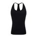 UNBDNS High Elastic Slim Fit Hot Girl Camisole Basic Versatile Pure Desire Knitted Ribbed Racerback Thin Strap Vest For_ecoleips.com