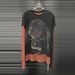 ng2510292 2025 Early Autumn New Punk Puppy T-Shirt For Women, Unique Design, Two-Piece, Color-Block Print Long Sleeve Top_ecoleips.com