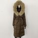 Women's Clothing Elegant Long Down Coat With Fox Fur Trim For Women - Winter Warmth, Slim Fit, Detachable Hood_ecoleips.com
