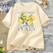 Italy Lemon Fruit T Shirt Womens Tee Summer Cotton Short Sleeve Loose T-shirt Casual Unisex Comfortable Y2k Clothes Tees_ecoleips.com