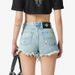 Women's Clothing Flower Hand Painted Ripped Denim Shorts Embroidered Ink High Waist Slim Hot Girl Hot Pants Casual Trend_ecoleips.com