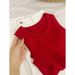Red Knitted Camisole For Women, Spring/summer Slim-fit, Chic And Sexy Style, Anti-exposure Inner Layer Top_ecoleips.com