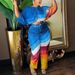 Women’s Clothing printed loose bat sleeve straight pants two piece suit_ecoleips.com