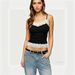 Spring/Summer Sexy Eyelash Lace Camisole Women's Slim Fit Sleeveless Top European American Style_ecoleips.com