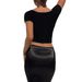 Aria Basics Aria Basics Diyun Cross-Border European And American Y2K Sexy Hot Girl Style Short Sleeve T-Shirt For Women 2025 Summer Slimming Top_ecoleips.com