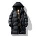 Men's Graphene-Infused Mid-Length Winter Coat With Hood – Thickened, Loose Fit, Stylish Casual Jacket For Cold Weather_ecoleips.com