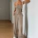 Summer New Women's Clothing Sexy Chest Wrap Split Pit Strip Top Straight Trousers Set_ecoleips.com