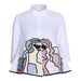 In-stock Cross-border European And American Women's Clothing, New Summer Fashion Casual Mid-sleeve Doll-style Shirt With_ecoleips.com