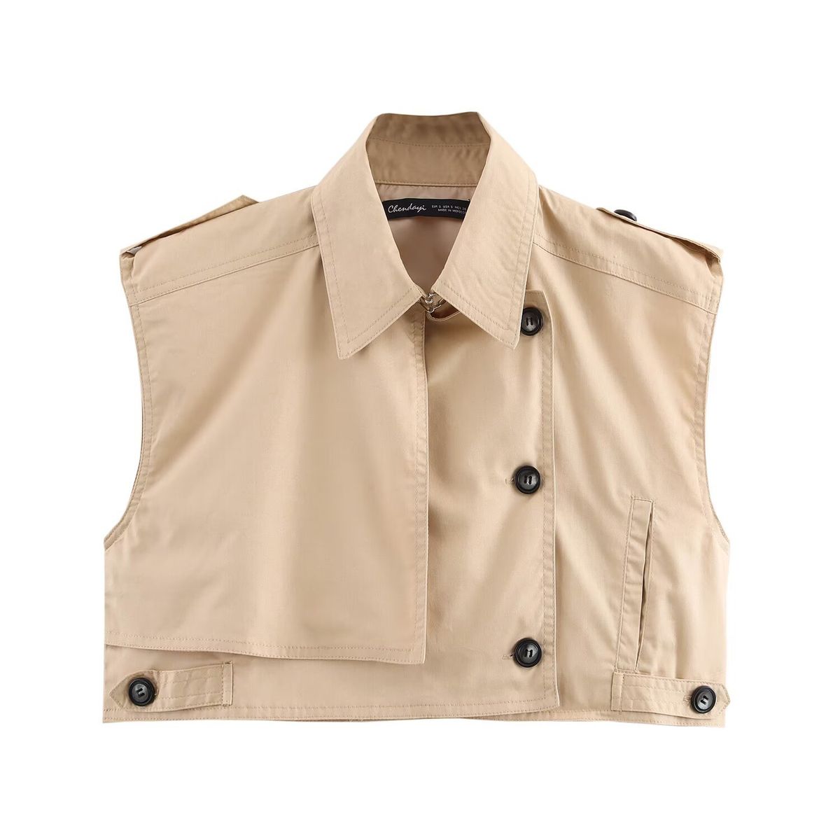 Women's Clothing Spring And Summer New Fashionable Women's Workwear Vest Jacket_ecoleips.com