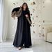 MQ153 New Arabic Leopard Print Dress Cross-Border Long Robe Middle Eastern Muslim Cardigan Abaya_ecoleips.com