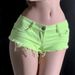 Women's Clothing New Nightclub Hot Girl Low Waist Performance Clothes Peach Hip Hot Pants Ripped Ultra Short Denim Shorts_ecoleips.com