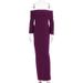 Women Elegant Solid Color Off Shoulder Long Sleeve Ruched Fall Maxi Dress Casual Fashion Long Dress For Women Autumn_ecoleips.com