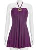 Weird Puss Metal Buckle Dress Women Sexy Elegant Sleeveless Halter Bandages Ribbon Stretch Chic Midnight Party Club Mini Bodycon_ecoleips.com