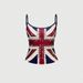 Summer Women's Sleeveless Vest Top Rhinestone National Flag Print Slim Fit Sexy Camisole Cross Border Wholesale_ecoleips.com