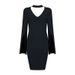 Women's Clothing Trumpet Sleeve Dress High End Business Dress Female Daily Wear Bandage Dress_ecoleips.com