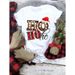 Merry Christmas Tree Santa Claus Simple Printed Letter Plus Size Women's Short Top T-shirt_ecoleips.com