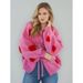 Love Embroidery Crew Neck Autumn And Winter Sweater Strappy Cardigan Top Knit Jacket Woman_ecoleips.com
