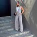 Stylish Women's Waistcoat & Wide-Leg Pants Set - Comfortable Office & Casual Outfit For Chic Everyday Wear_ecoleips.com