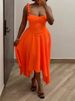 K Women's New Sweet And Fresh Solid Color Tank Top High Waisted Skirt Two-piece Set_ecoleips.com