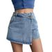 High Waist A-Line Shorts For Women, New Light Color Two-Piece Design, Elegant Slimming Hot Girl Pants, Denim Short_ecoleips.com