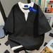 Women's Unique Versatile Two Piece Spliced Short Sleeve T-Shirt Casual Loose Fitting Summer Top_ecoleips.com