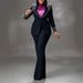 Women's High-quality Handmade Pearl Long-sleeved Slim-fit Stretch Suit Two-piece Suit For Commuting And Parties_ecoleips.com
