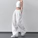 Drapey Banana Wide-Leg For Women Summer New High-Waisted Straight-Leg Casual Pants_ecoleips.com