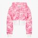Women's Clothing Pink Camouflage Print Casual Suit New High Street Hip Hop Zipper Jacket Lace Up Trousers_ecoleips.com