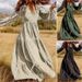 Modest Abaya Dress Women's V-Neck Chiffon Dress Elegant Casual Pullover Style High-End Autumn Winter Trendy Full Swing Muslim Dress Polyester_ecoleips.com