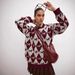 Round Neck Sweater Coat – Long Sleeve Knit Cardigan ( New Arrival, Color-Block Jacquard Design, Versatile Layering Piece, Soft & Stylish)_ecoleips.com