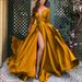 Women's Clothing Lace Sequins Big Swing Sexy Long Skirt Tail Banquet Evening Dress_ecoleips.com