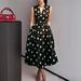 European And American Independent Site Sleeveless Polka Dot Hepburn Style Vintage Dress, Evening_ecoleips.com