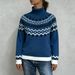 "Women's Chunky Knit Sweater - Soft Acrylic Blend Winter Pullover With Jacquard Pattern, Cozy Oversized Casual Sweater For Fall And Winter"_ecoleips.com