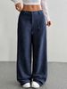 Corduroy High-Waisted Wide-Leg Pants For Women – Relaxed Fall/Winter Trousers With Front & Back Pockets (S-XXL)_ecoleips.com