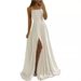 Suspender Evening Dress European And American Temperament Socialite Banquet Slit Dress Dress 2025 New Fashion And Elegant_ecoleips.com