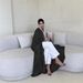 Verve 2025 Spring Summer New Arrival Muslim Coat Fashion Soft Light Forging Batwing Sleeve Abaya Women Clothing_ecoleips.com