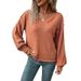 2026 Autumn And Winter Lazy Wind Knitted Sweater Women's Sweater_ecoleips.com