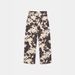 Women's Clothing Retro Cow Pattern Washed Jeans Old Vintage Loose Straight Pants_ecoleips.com