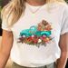 Summer European And American Cross-border Foreign Trade Plus-size T-shirt, Round-neck Casual Loose-fitting Short-sleeve_ecoleips.com