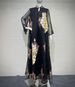 Elegant Muslim Abaya Dress – Embroidered Sequin Maxi Gown For Women, Modest Long-Sleeve Dubai Style Islamic Wear_ecoleips.com