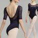 Women's Clothing Dance Body Suits For Adults Five Quarter Sleeves Teacher Dance Clothes Gymnastics Batch One Piece_ecoleips.com
