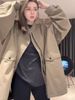 girl Girl Girl Mid-Length Stand Collar Solid Color Waist-Cinching Fleece-Lined Thickened Parka For Women 2023 Autumn Winter New_ecoleips.com